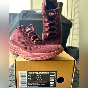 NOBULL Merino Wool Knit Runner w7 DarkRed